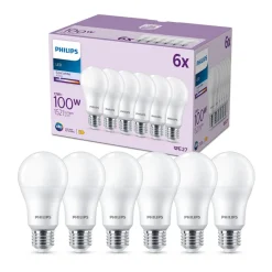 LED-pære E27 13 W 1.521lm 4.000 K mat 6^Philips Clearance