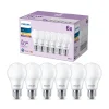 LED-pære E27 8 W 806lm 2.700 K mat 6 stk^Philips Discount