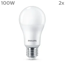 LED-pære E27 13 W 1.521lm 2.700 K mat 2^Philips Discount
