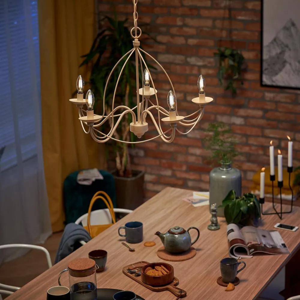 Philips Dæmpbar Led-Pære|Filament Pære>LED-pære, E14 B35, 3,4 W, 2.700 K, WarmGlow