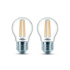 Philips Filament Pære>LED-pære E27 P45 4,3 W filament 2.700 K, 2