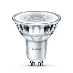 Philips LED-pære GU10 3,5W 255lm 827 klar 36° 3 stk