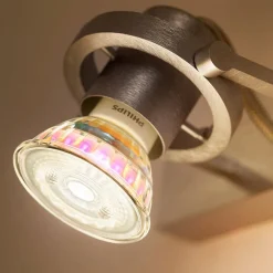 Philips Dæmpbar Led-Pære|Led Pærer>LED-reflektor GU10 PAR16 6,2W WarmGlow