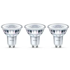 LED-reflektor GU10 4,6W 2.700 K, 3 stk.^Philips Hot