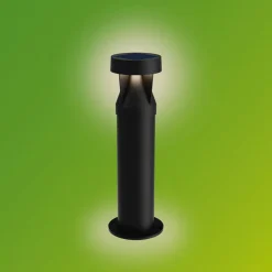 LED-sokkellampe Avery, sort, IP44^Philips Hot