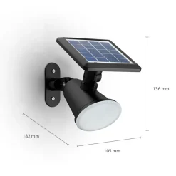 LED-solcellelampe Jivix, 2-pak^Philips Outlet