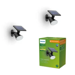 LED-solcellelampe Jivix, 2-pak^Philips Outlet