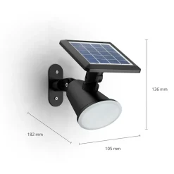 Philips Solcellelamper>LED-solcellelampe til vægmontering Jivix