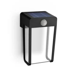 Philips LED-solcellelampe Shroud, sort/klar, 2-pak