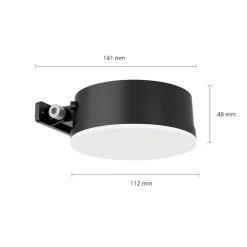 LED-solcelle-væglampe Vynce, Ø hoved 11,2 cm^Philips Best