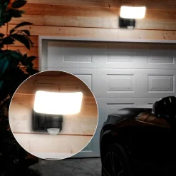 Philips LED-udendørs spotlampe Tylus, sort 5.000K sensor