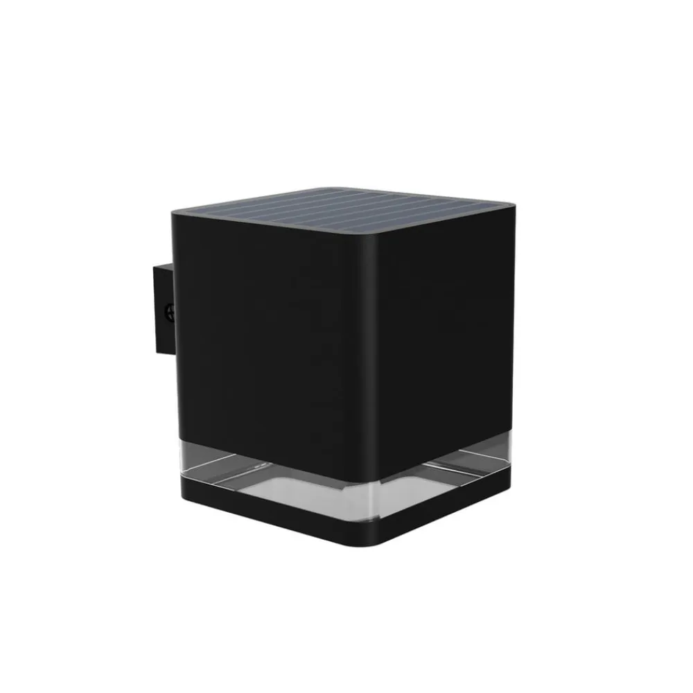 LED-udendørs væglampe Virona, sort, IP44^Philips Clearance