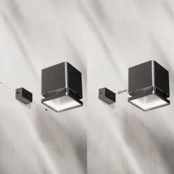 LED-udendørs væglampe Virona, sort, IP44^Philips Clearance