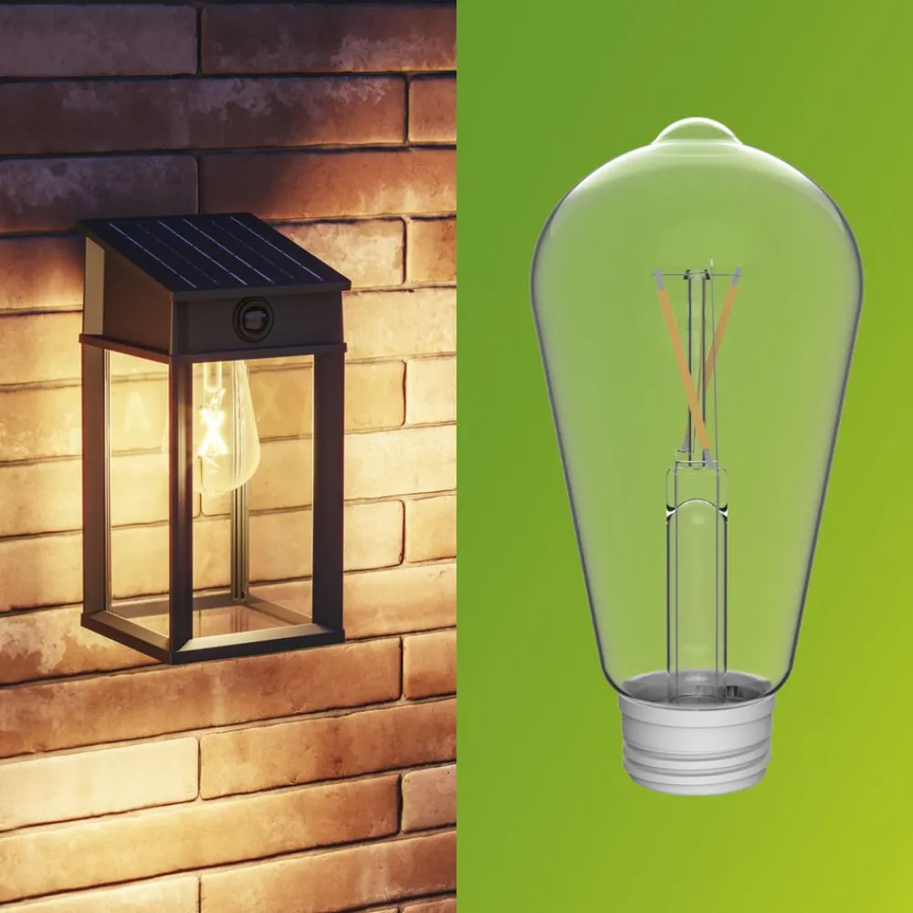 Philips Solcelle Lampe Med Sensor>LED-udendørs væglampe Geri UE Sensor, kantet, IP44