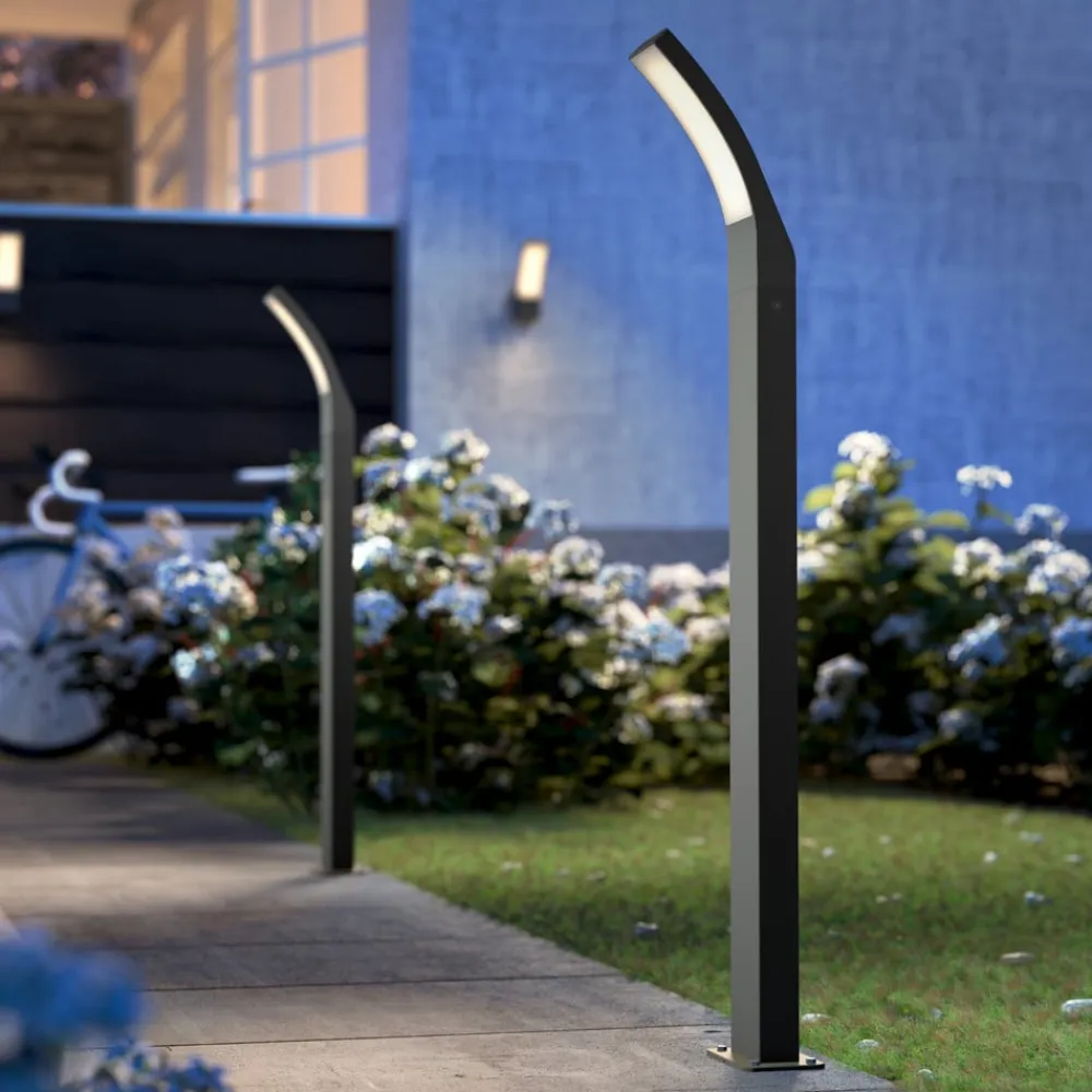 Philips LED-vejlampe Splay, 96 cm, 2.700 K, antracit, IP44