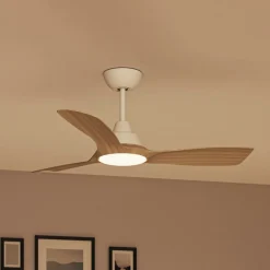 Philips Loftventilatorer>LED-ventilator Olas, Ø 106 cm, brun/hvid, støjsvag