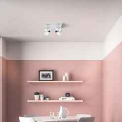 Runner LED-loftlampe hvid 4 lyskilder^Philips Discount