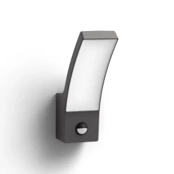 Philips Splay LED-lampe antracit, sensor, 4.000 K