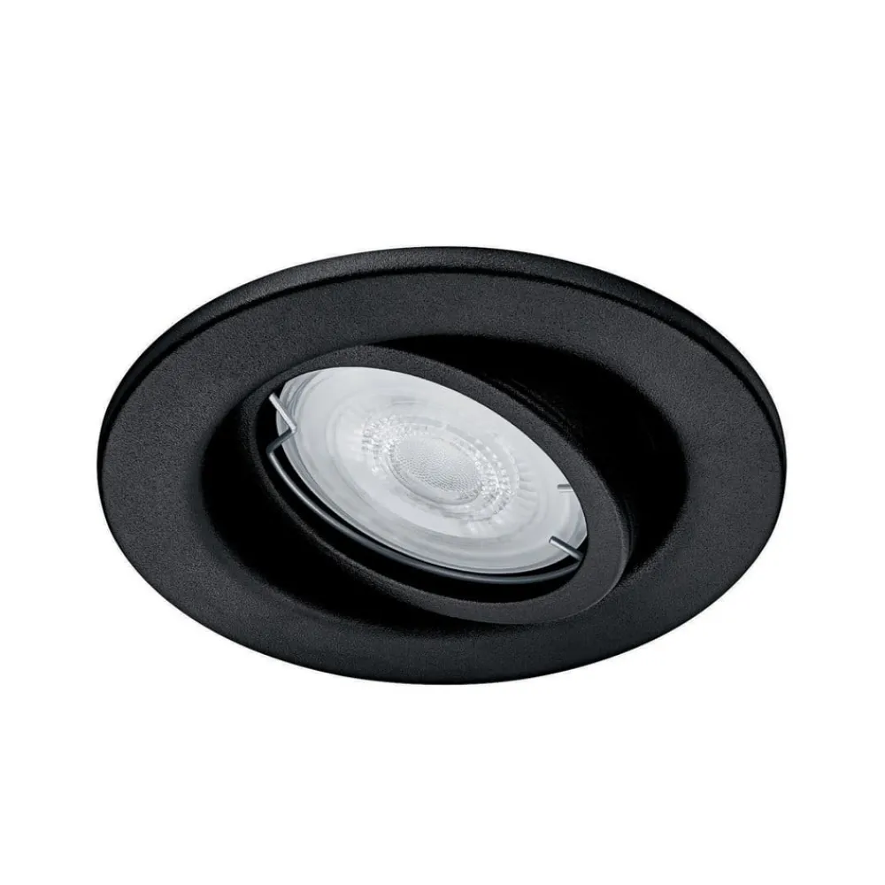 udendørs indbygningslampe Fresco, sort, stål, GU10^Philips