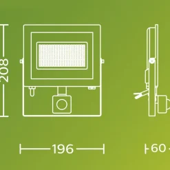 udendørs LED-spot Lois UE Sensor, 24 W, 5.000 K IP65^Philips