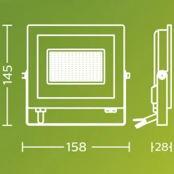 udendørs LED-spot Lois UE flood, 14 W, 5.000 K, IP65^Philips Best