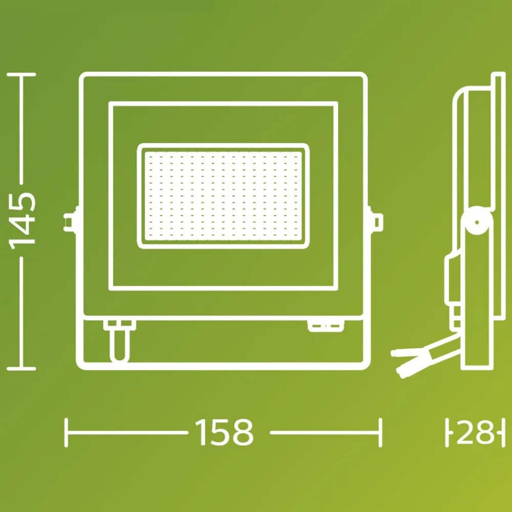 udendørs LED-spot Lois UE flood, 14 W, 5.000 K, IP65^Philips Best