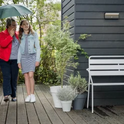 udendørs LED-væglampe Bustan Sensor 2.700 K^Philips Online