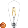 Philips Dæmpbar Led-Pære|Filament Pære>WarmGlow E27 LED-pære rustik 5,9 W klar