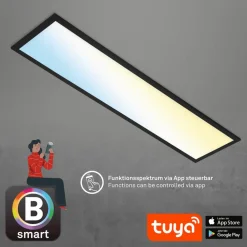 Piatto S WiFi LED-loftlampe Bluetooth CCT fjernb.^Briloner Discount