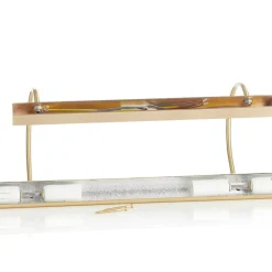 Knapstein PICTURE lang gallerilampe mat messing