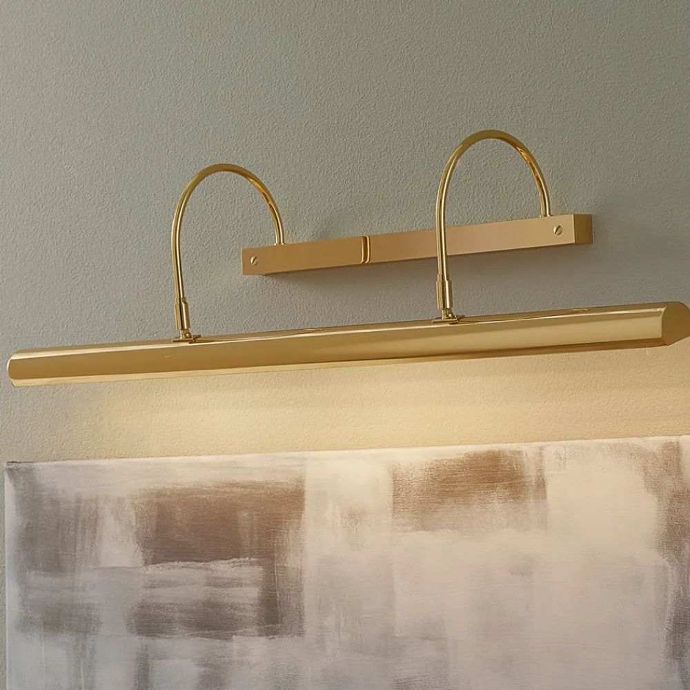 Knapstein PICTURE lang gallerilampe poleret messing