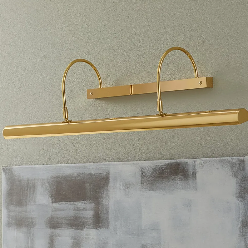 Knapstein PICTURE lang gallerilampe poleret messing