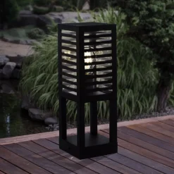 EGLO Piedestallampe Alamonte 3, sort