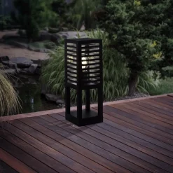 EGLO Piedestallampe Alamonte 3, sort