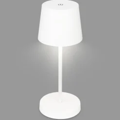 Briloner Piha LED-bordlampe med genopladeligt batteri, hvid