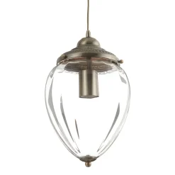 Searchlight Pineapple pendellampe, antik messing