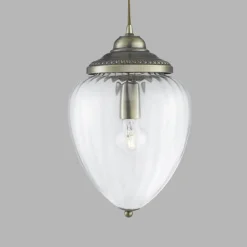 Searchlight Pineapple pendellampe, antik messing