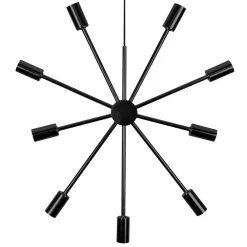 STAR TRADING Dekorationsbelysning|Julepynt>Pix dekostjerne af metal, 9 lyskilder, sort