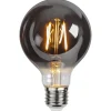 STAR TRADING Filament Pære|Led Pærer>Plain Smoke E27 G80 LED-pære 1,8 W, 2.100 K 80 lm