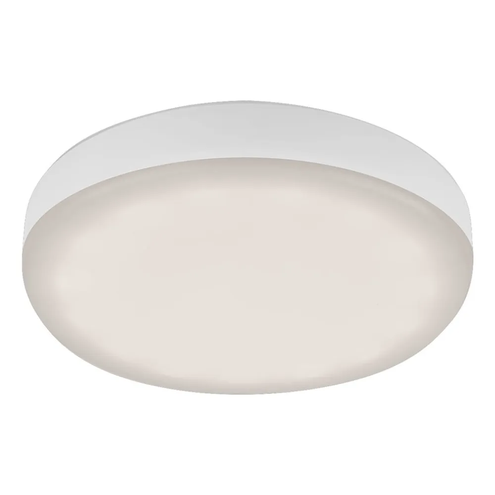 Briloner Plat LED-indbygningsspot, hvid, Ø 7,5 cm, 4.000K