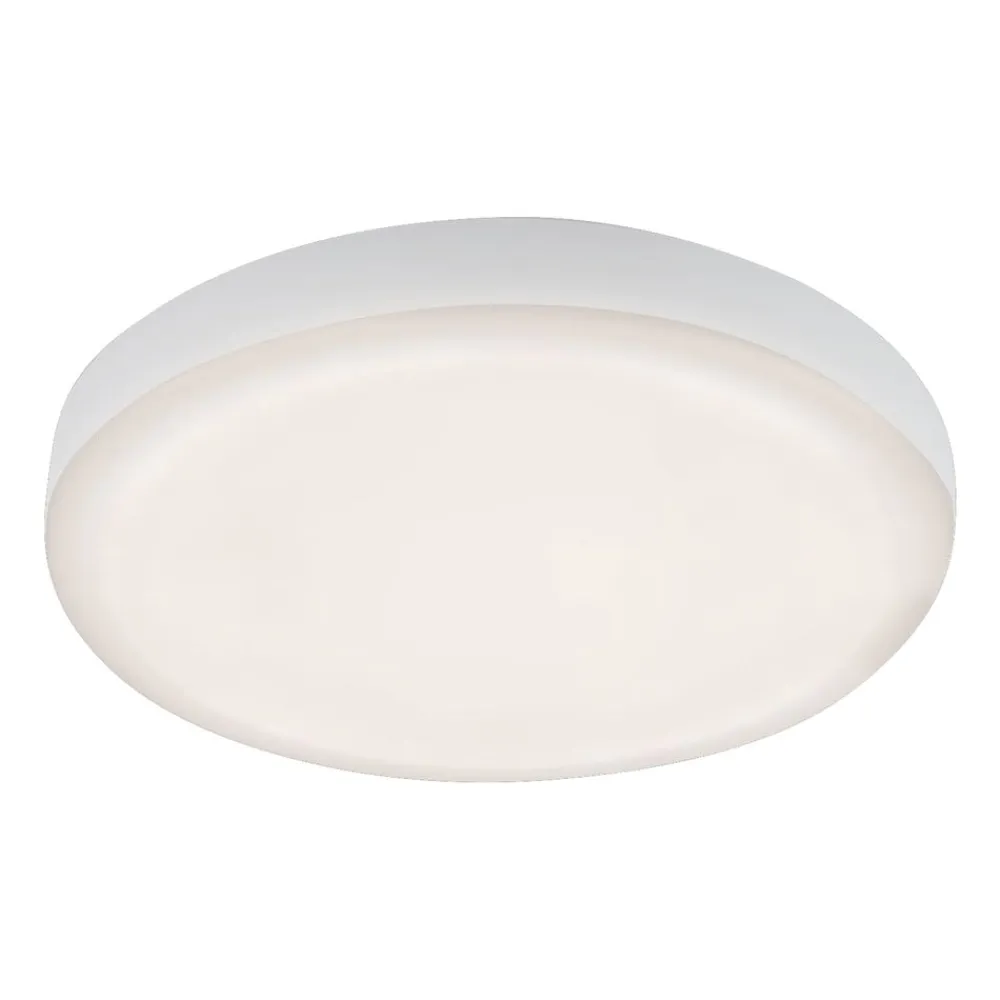 Briloner Loftlamper|Indbygningsspots>Plat LED-indbygningsspot, hvid, Ø 10 cm, 4.000K