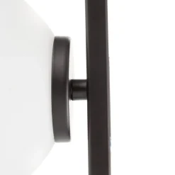 Eco-Light Pluto væglampe, 1 lyskilde, sort/hvid, afbryder