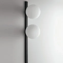 Eco-Light Væglamper>Pluto væglampe, 2 lyskilder, sort/hvid, afbryder