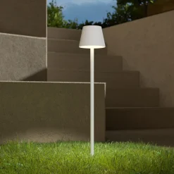 Poldina LED-lampe med jordspyd og batteri, hvid^Zafferano Outlet