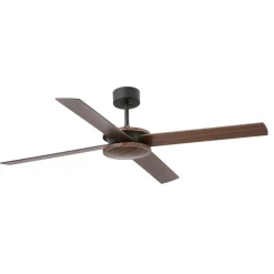 Polea loftventilator, træ mørk/sort^FARO BARCELONA New