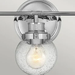 Quintiesse Poppy væglampe til badeværelset, 3 lyskilder, krom