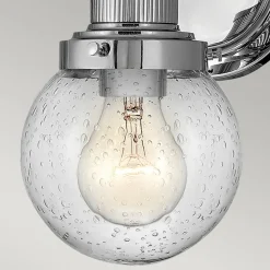 Quintiesse Poppy væglampe til badeværelset, 1 lyskilde, krom