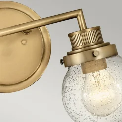 Poppy væglampe til badeværelset, 2 lk, messing^Quintiesse Clearance