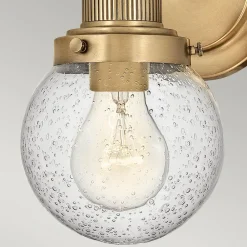 Poppy væglampe til badeværelset 1 lyskilde messing^Quintiesse