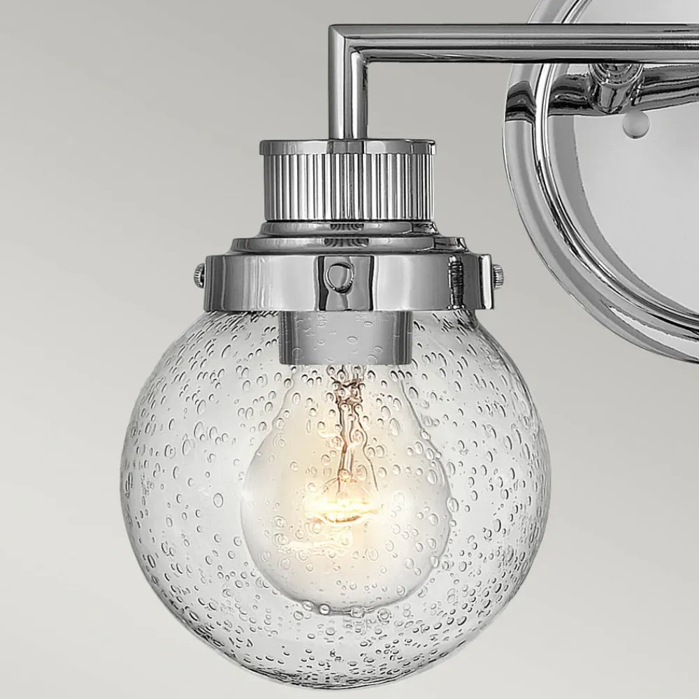 Quintiesse Væg- Og Spejllamper>Poppy væglampe til badeværelset, 2 lyskilder, krom